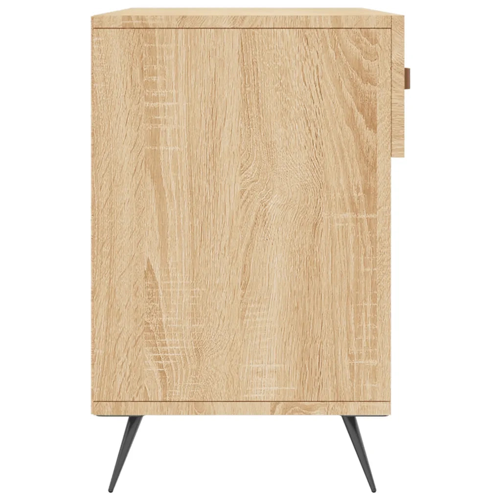 Panca Porta Scarpe-Sgabello-Panca Scarpiera Rovere Sonoma 102x35x55 cm Legno Multistrato 383673