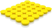 Magnetismo per lavagne, 30 pezzi Magnetici forti, Magnetici per frigorifero, Magnetici minimi, Piccoli magneti rotondi, Magnetici per lavagna, Magnetici per lavagna colorati, per parete magnetica, Giallo