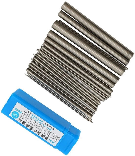 Set di Stabili per Filo in Acciaio Inossidabile - 36 Pezzi - Compatti - Leggeri - Duraturi - Adatti per Manutenzione/Accessori in Metallo