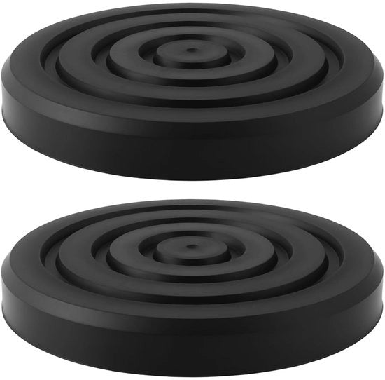 Pavimento in gomma 135 mm - 2 pezzi - Adatto per pallet 127 mm - Capacità di sollevamento - Resistenza a compressione - Gomma duratura - Supporto per pallet