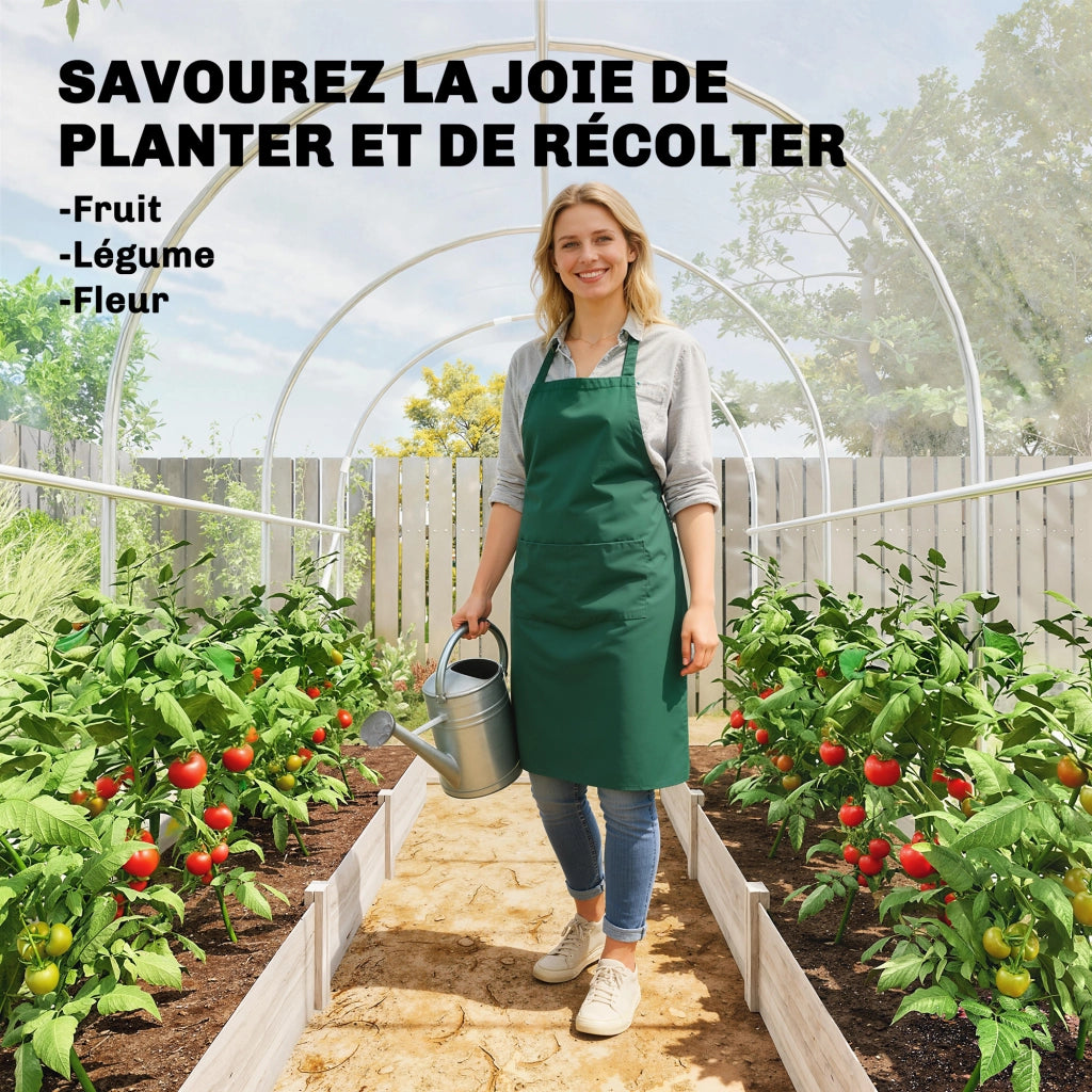 Serra a tunnel da giardino 3x2x2m ¨C Xylo ¨C 6m2 con porta e telo PE 150g/m2