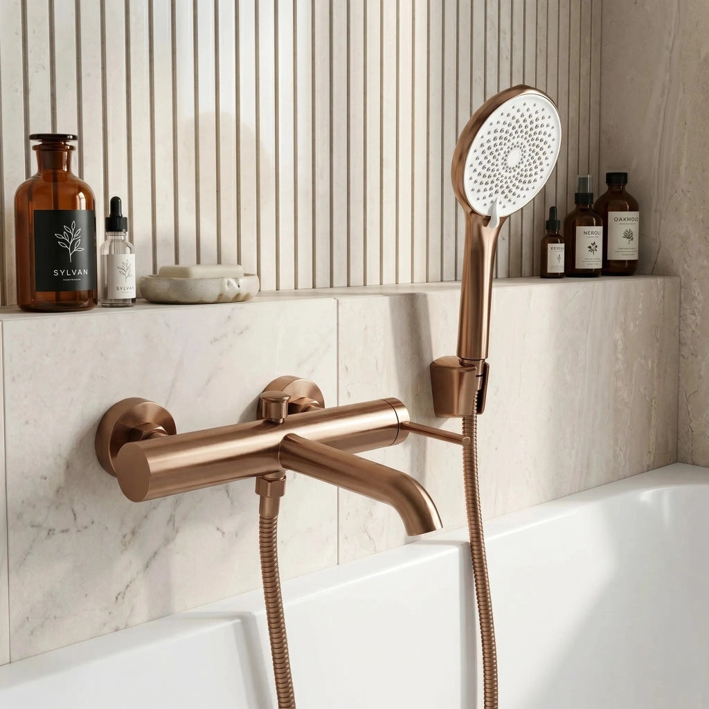 Rubinetto Da Vasca Rea Rivo Brush Copper