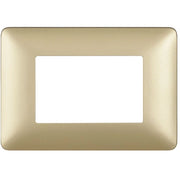 Bticino matix placca 3 posti tecnopolimero colorata am4803 *** colore oro gold, confezione 1
