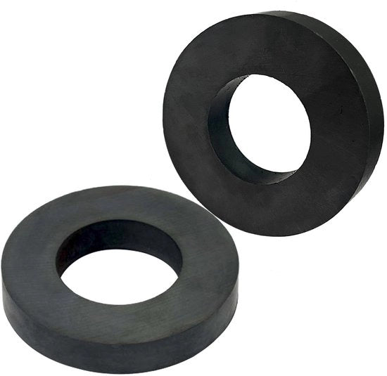 Magnetici a ceramica, forno a microonde, frigorifero, lavagna bianca, scienza per la scuola, grande magnetico a cerchio con foro 60x30x10mm