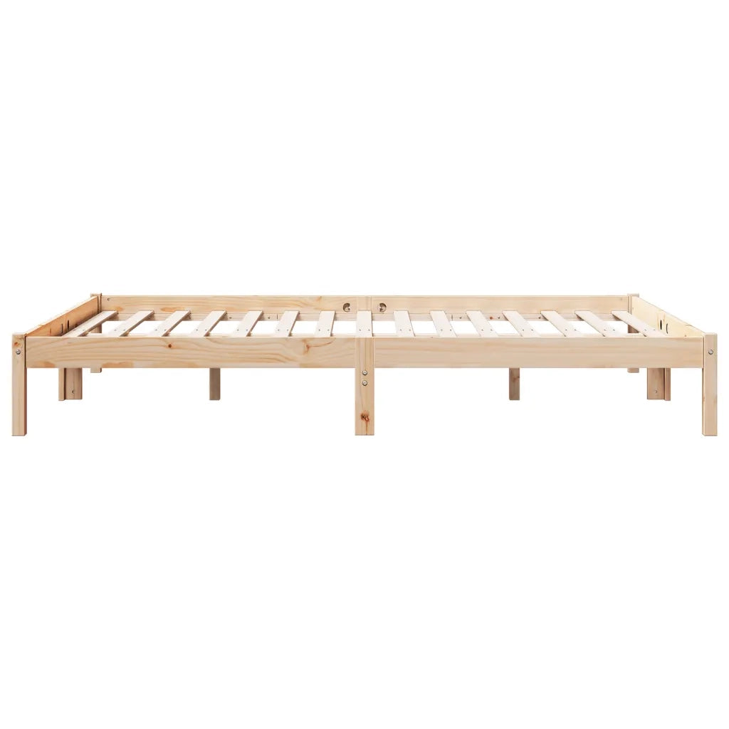 Letto matrimoniale | Letto per adulti | Letto Extra Lungo senza Materasso 140x210 cm in Legno di Pino