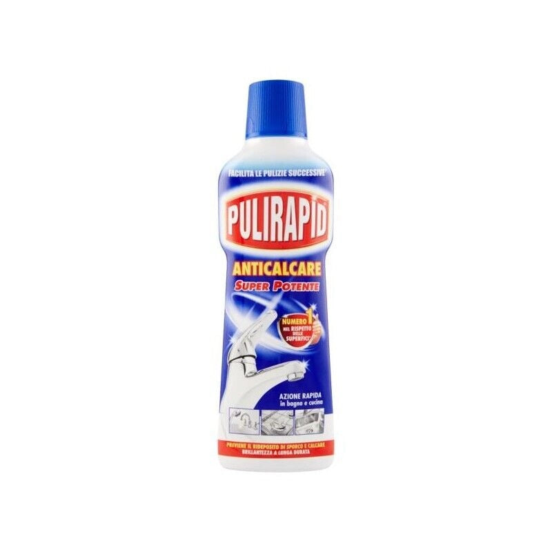 SET 16 PZ PULIRAPID ANTICALCARE PER  ACCIAIO INOX E CERAMICA DA 500 ML