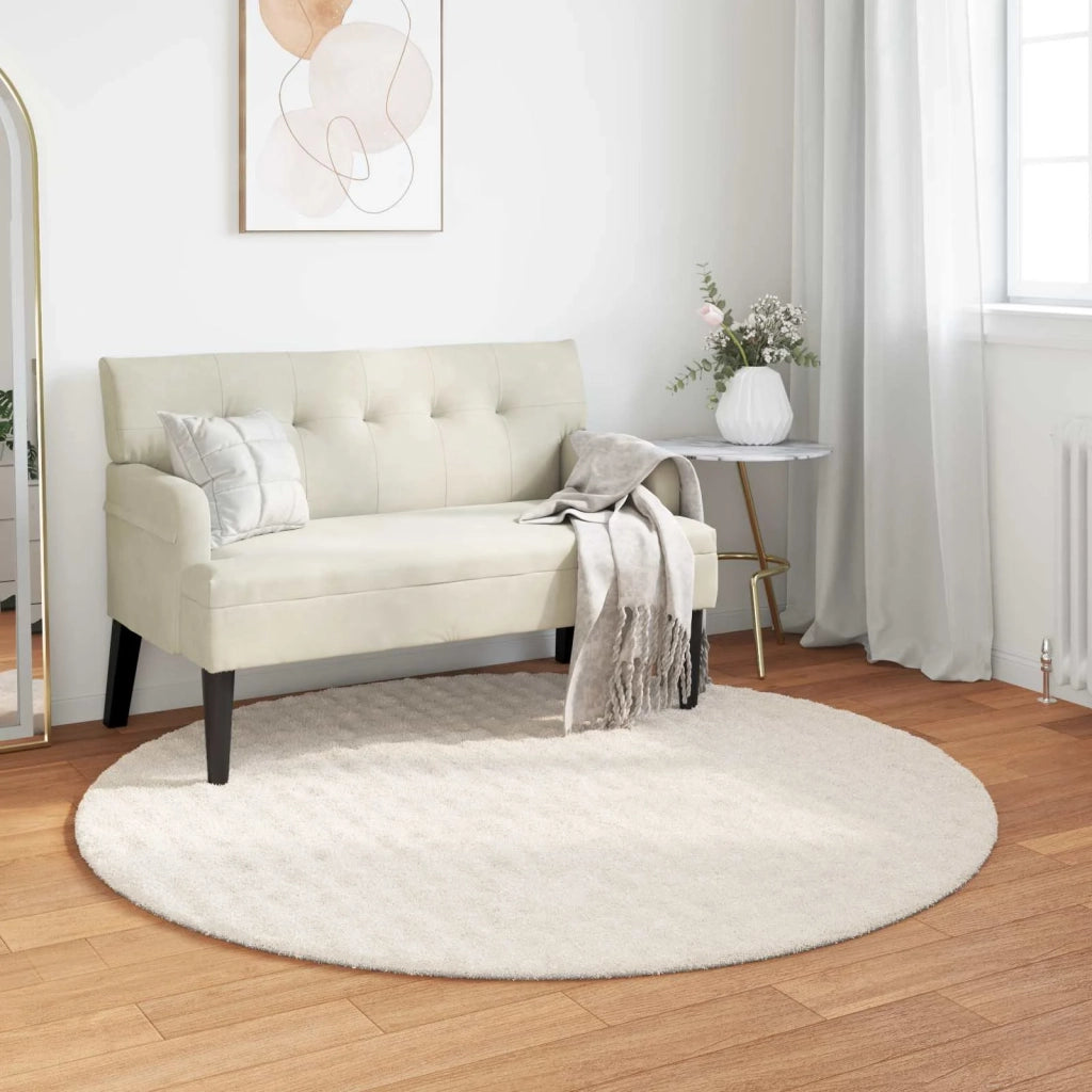 Tappeti per area | Tappeti a zone Rotondo SIROLO Crema ? 120 CM Poliestere
