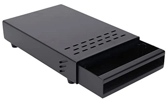 Cassettiere per Caffè in Acciaio Inossidabile - Cassa con Lato Rimovibile - Box per Caffè in Polvere - Sostenibile - Facile da Pulire - Buon Peso Portante - Cassa per Caffè con Coperchio