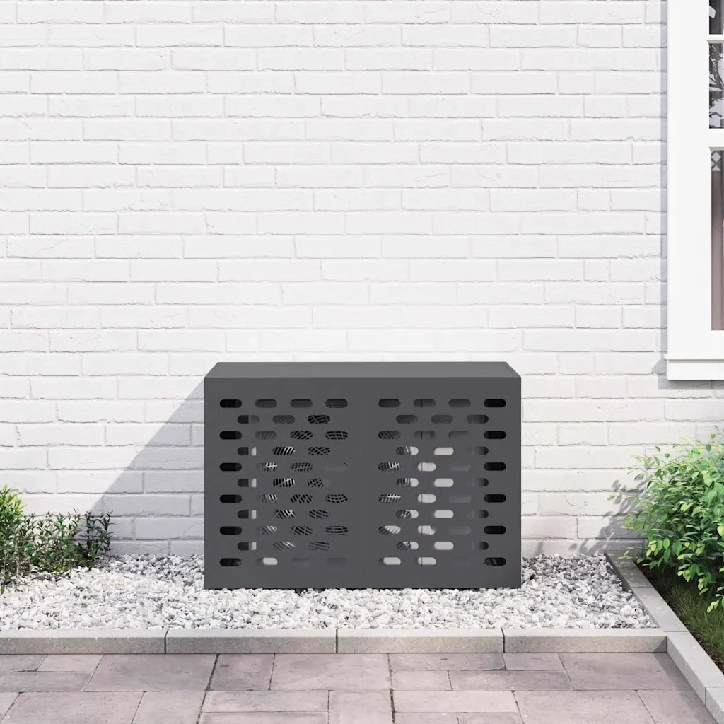 Copertura per condizionatore d'aria Antracite 90 x 40 x 60 cm 865892