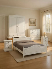 Camera da letto matrimoniale completa shabby chic bianco - Mobili 2G