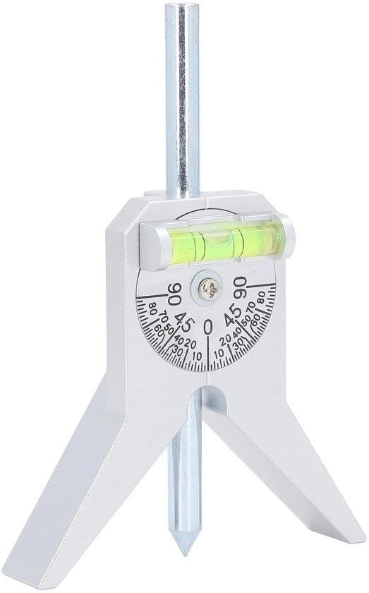 Centrato a Tubo con Bubble Graduata Regolabile - Marcatore di Punto di Tubo - Acciaio Inossidabile - 15,5 x 10,5 cm - 307g - Duraturo e Facile da Usare - Misuratore di Tubo