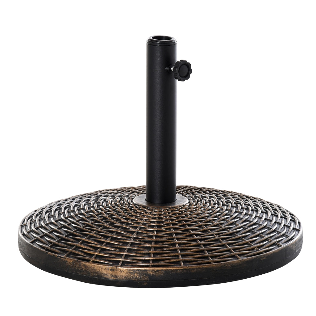 Base per Ombrellone Rotonda ¨C Minimal ¨C Plastica Effetto Rattan