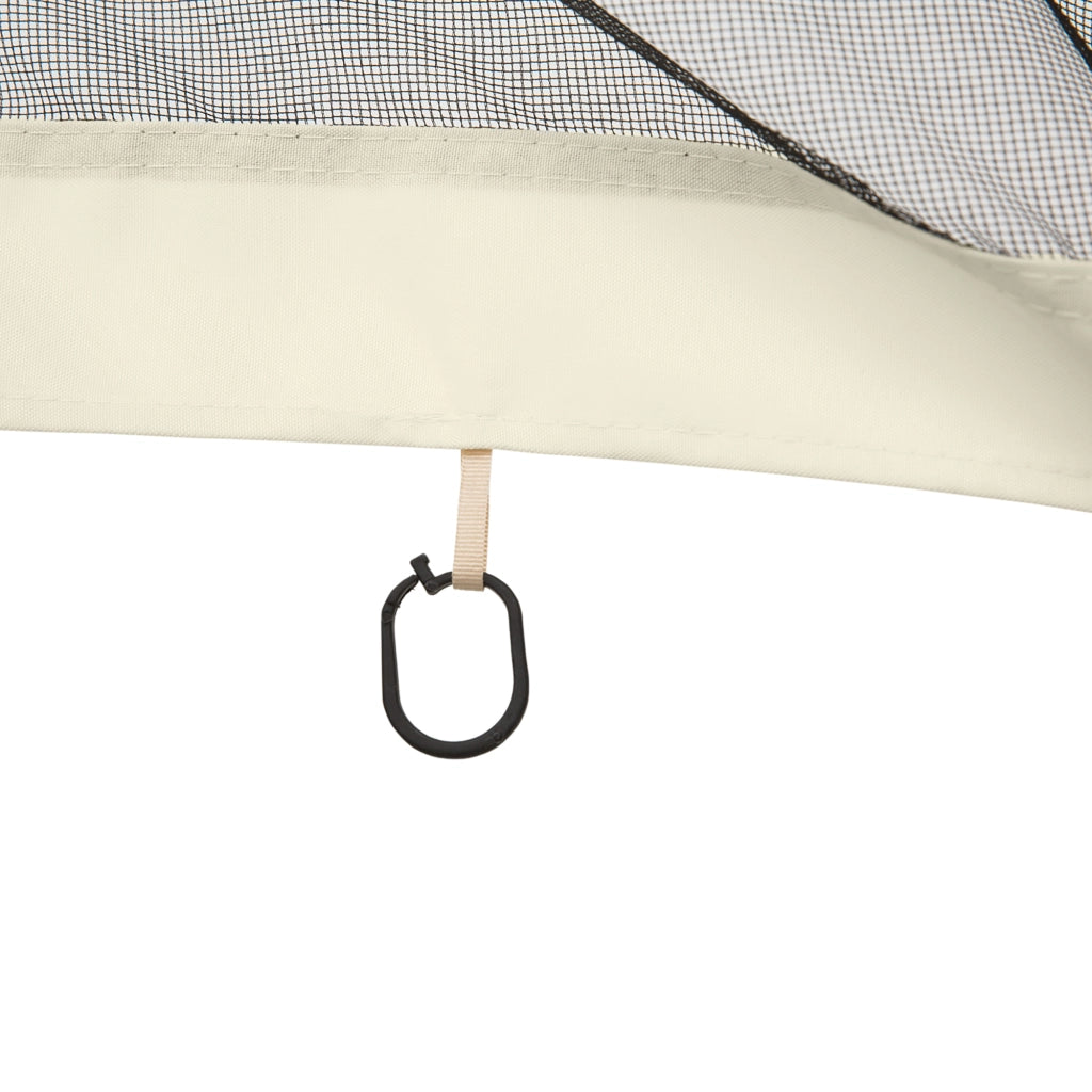 Zanzariera per Gazebo ¨C Minimal ¨C Nero e Beige 335x207cm