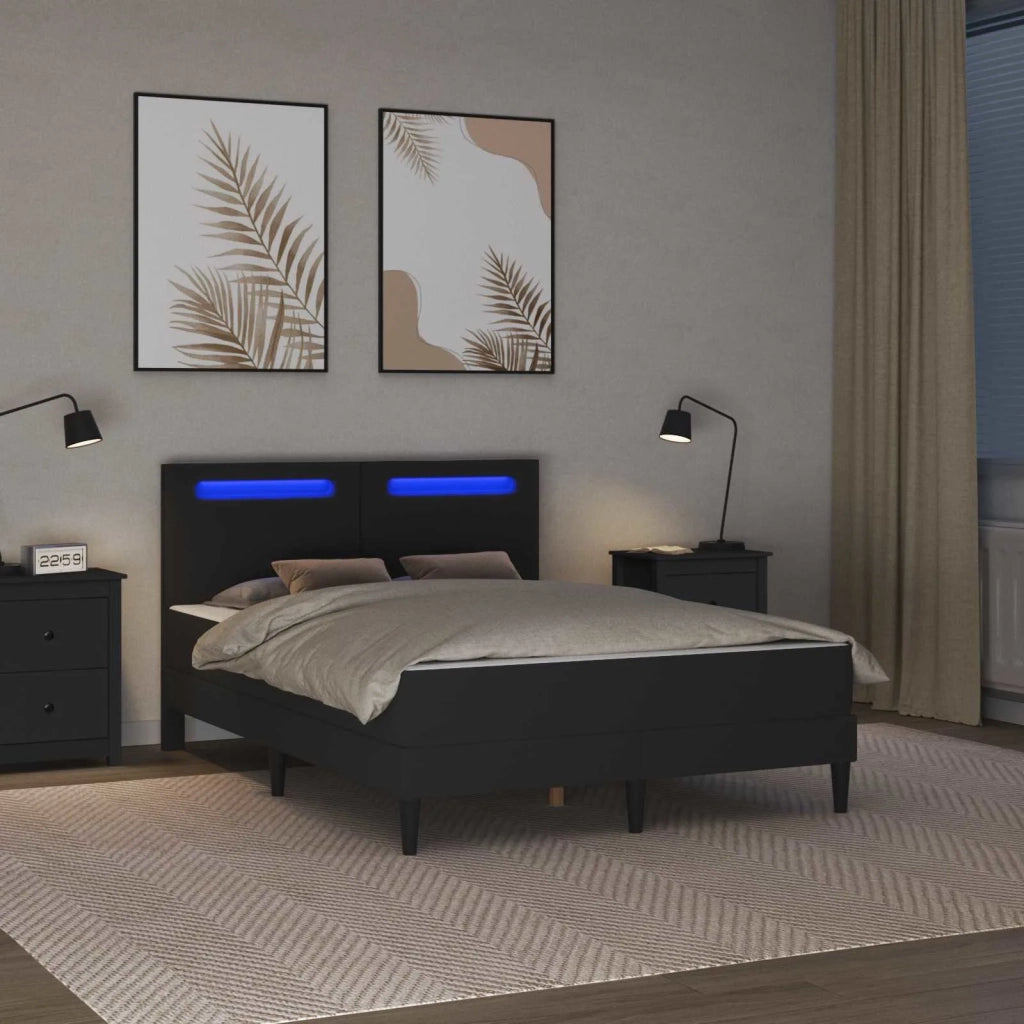 Struttura del letto con strisce LED 2 pcs Similpelle 3414992