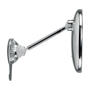 Macom 229 Sensation Specchio Cosmetico Ingrandente 10x Asta Telescopica Doppio Snodo 24 LED Ventosa colore Cromo