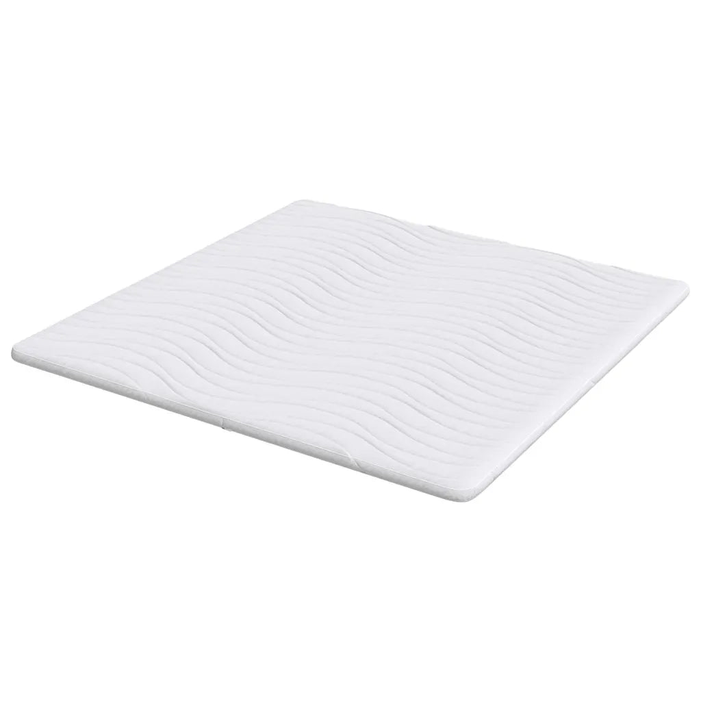 Topper per materasso Bianco 180 x 200 cm Tessuto a maglia 4106410