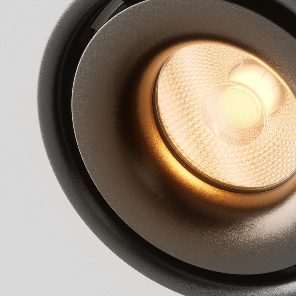 Maytoni Plafoniera moderna Yin 1 luce LED integrato nero alluminio