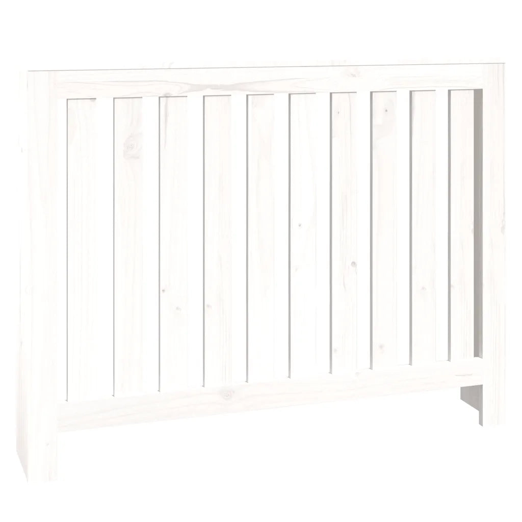 Copertura Termosifone Bianca 108,5x19x84 cm Legno Massello Pino 822572