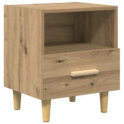 Comodino | Armadio da Notte | Mobiletto da notte Rovere artigianale 40 x 35 x 47 cm