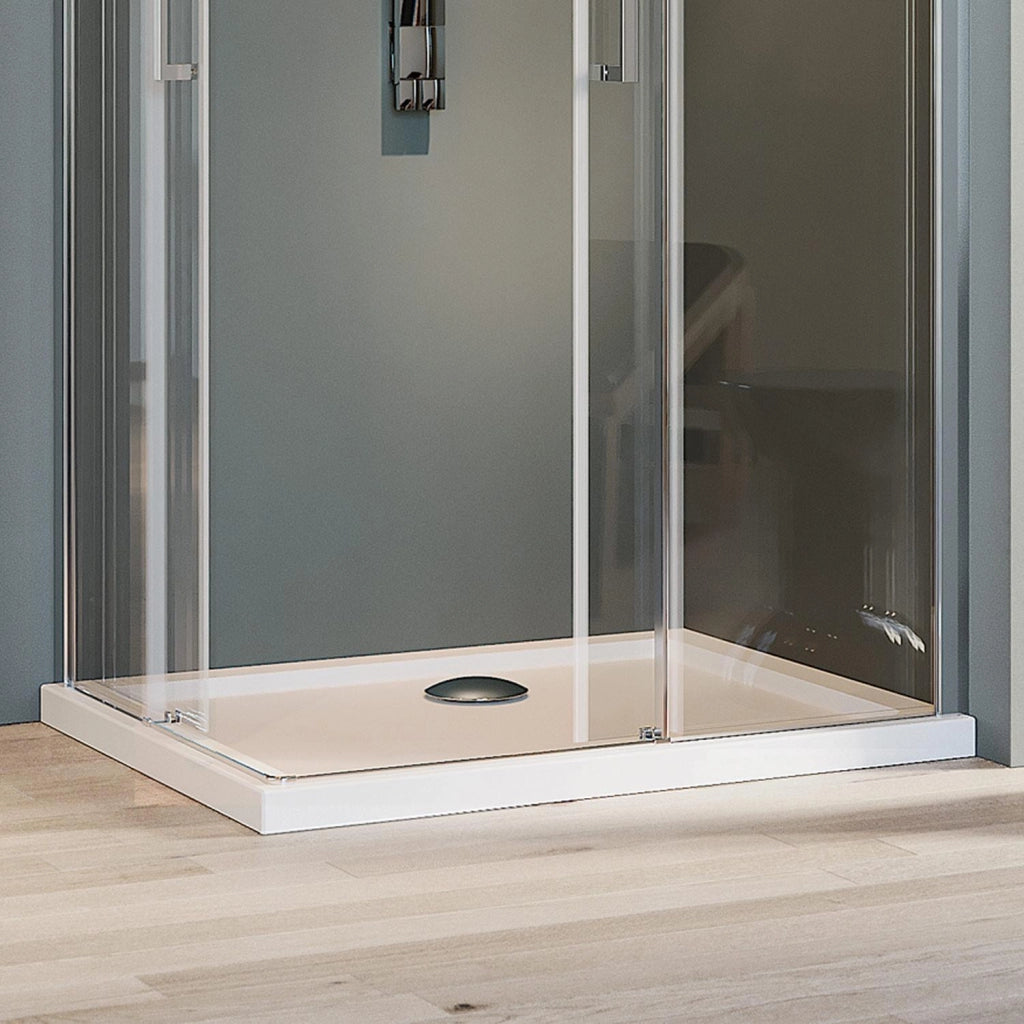 Box Doccia Rettangolare 80x110CM H200 Vetro Trasparente 8mm Sinistra con EasyClean mod. Prime Corner