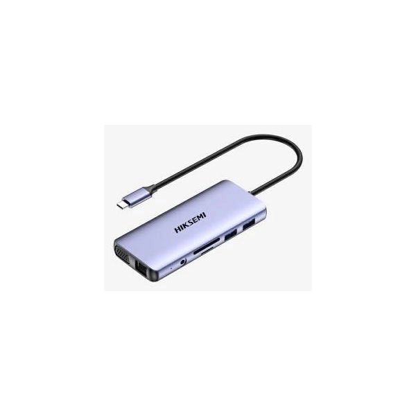 Hiksemi hub hs-hub-ds11 11 in 1 hdmi 4k vga sd micro sd fast charge
