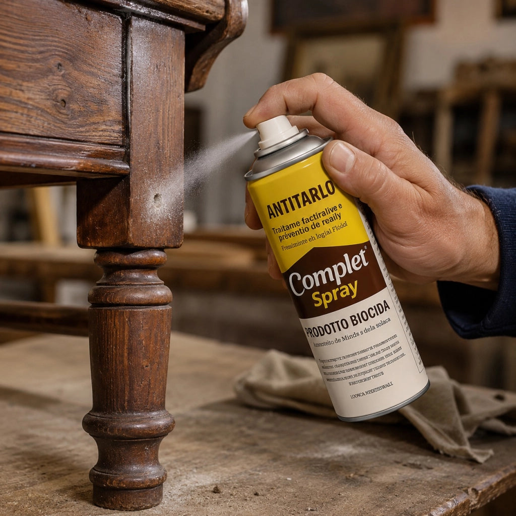 Complet antitarlo spray fungicida per legno inodore e incolore da 200 ml