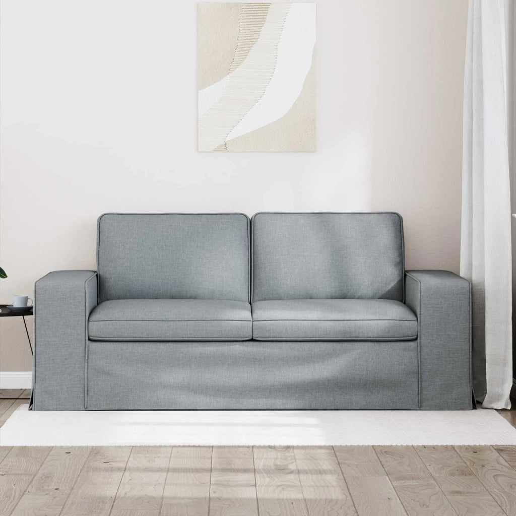 Divano Grigio chiaro 182 x 80 x 82 cm Tessuto
