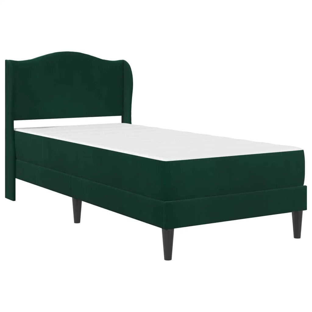 Struttura del letto con stoccaggio e testata Verde Scuro 3415186