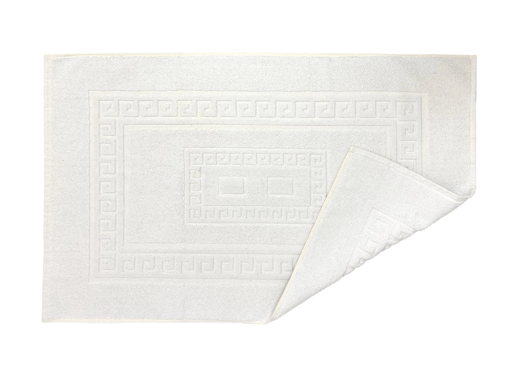 Tappeto Da Bagno Disegno Torino Colore Bianco - 60x180 - Bianco