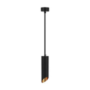 1*GU10 sospeso sospeso Black D: 55*200mm