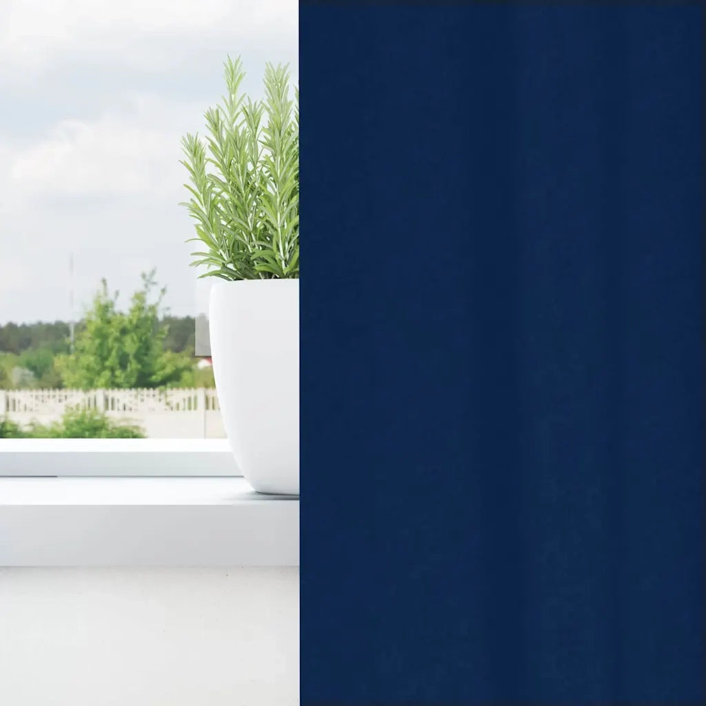 Tende Blackout con Anelli 2 pcs Blu Scuro 175 x 140 cm 4107474