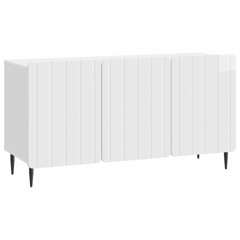 Mobile TV | Armadietto TV | Mobile Porta TV Bianco Lucido 99 x 34,5 x 52 cm Legno ingegnerizzato