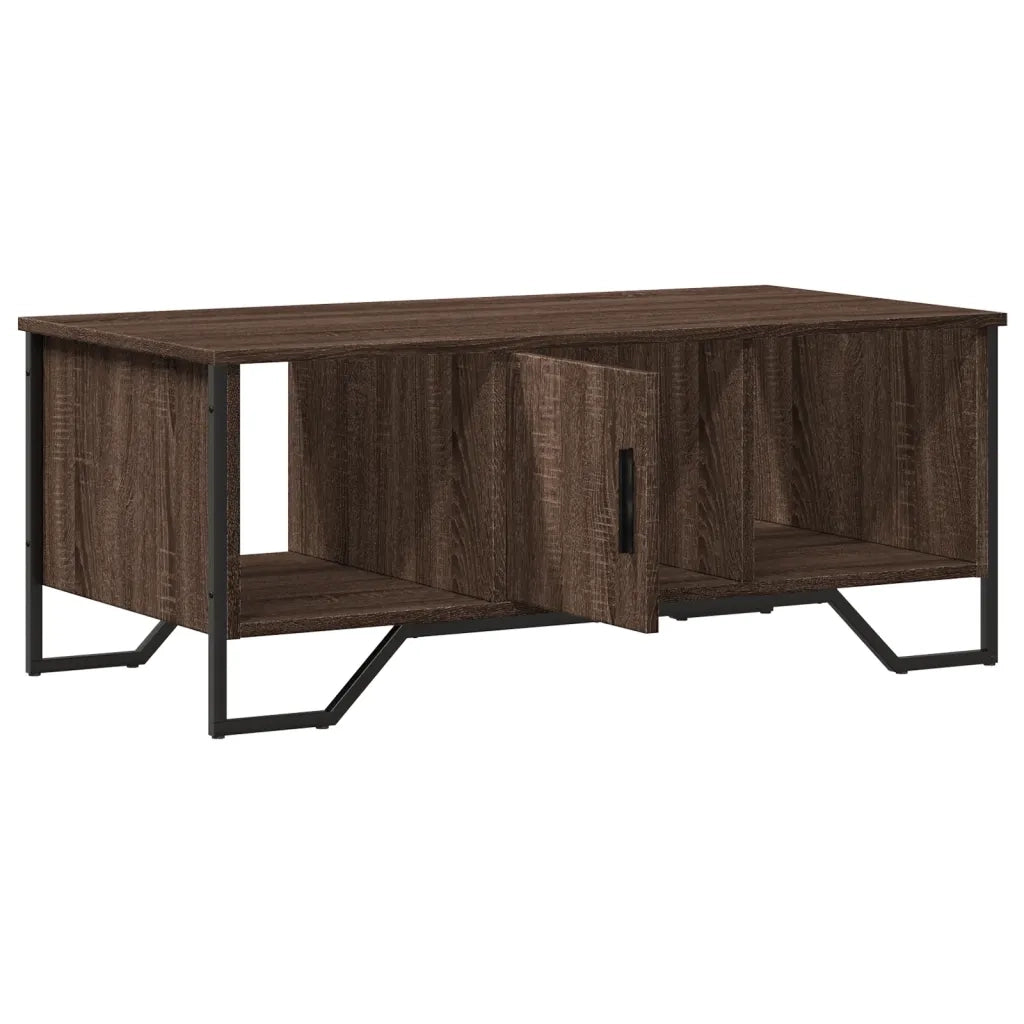 Tavolino salotto | Tavolino da caff¨¨ | Tavolino da Soggiorno Rovere Marrone 100x51x40 cm Legno Multistrato