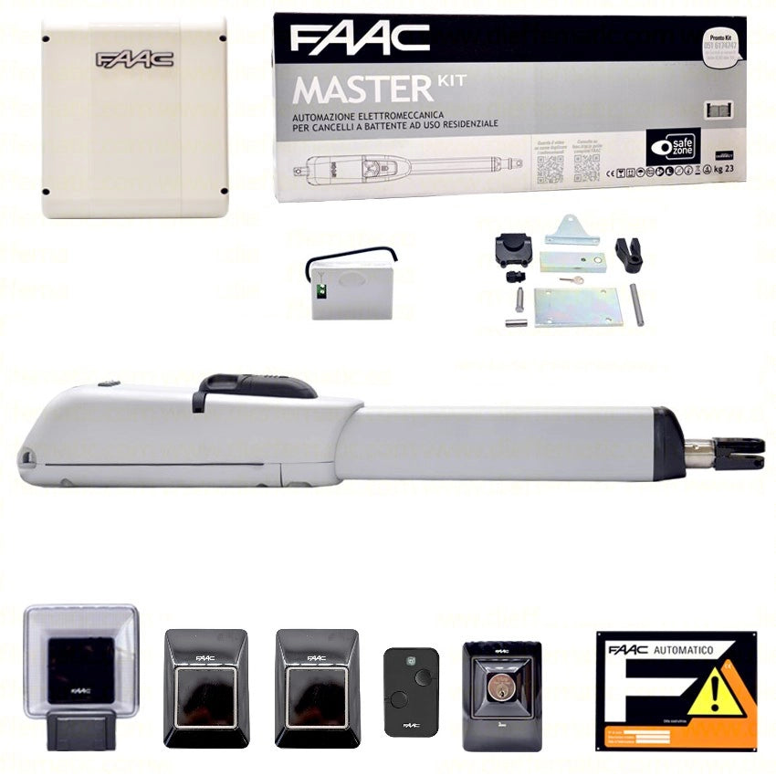 FAAC 415 L 24V KIT 1 UN ANTA AUTOMAZIONE CANCELLO BATTENTE AUTOMATICO ELETTRICO
