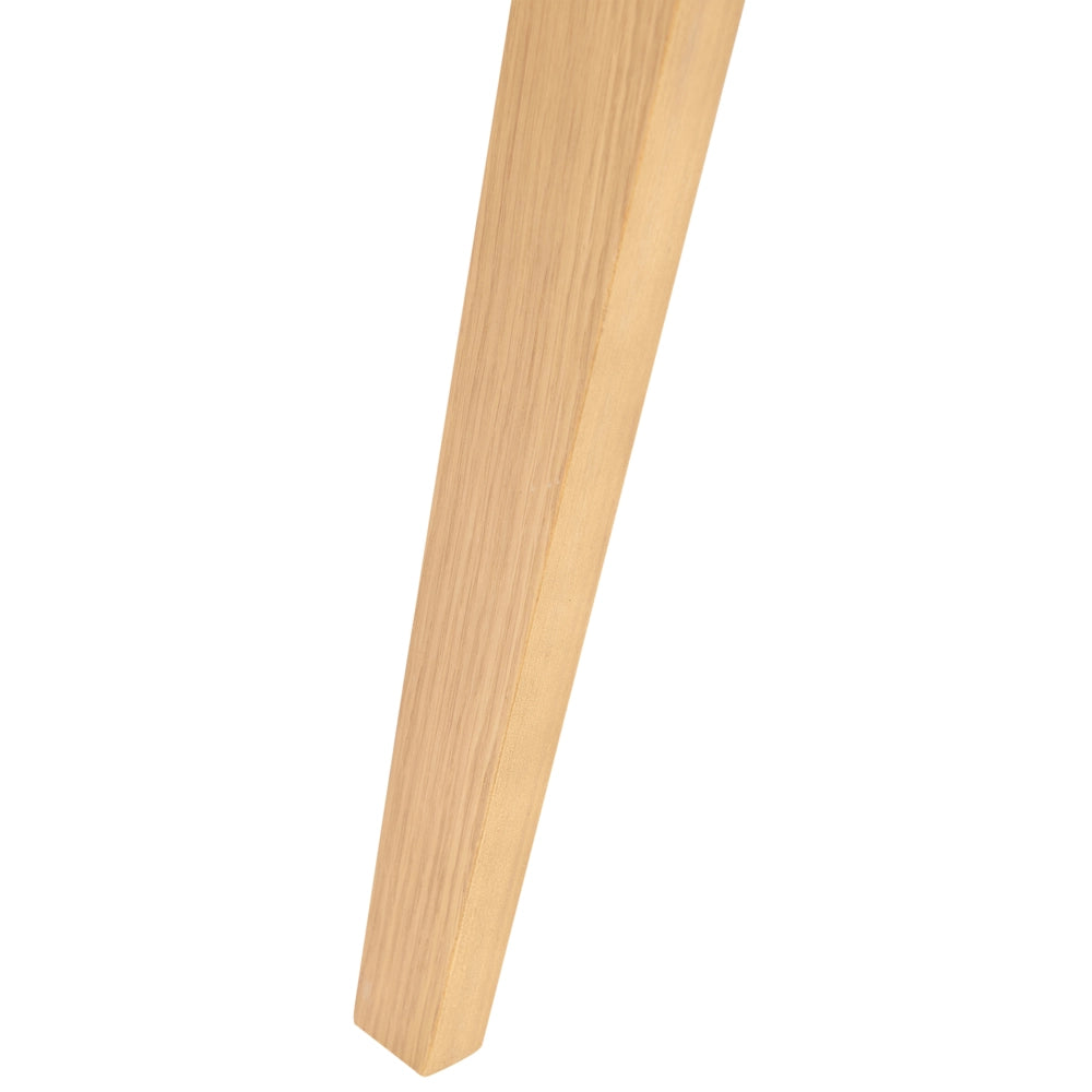 Set di 2 sedie da pranzo in legno chiaro e tessuto boucle di poliestere beige Gambe in legno di betulla Stile tradizionale retrò