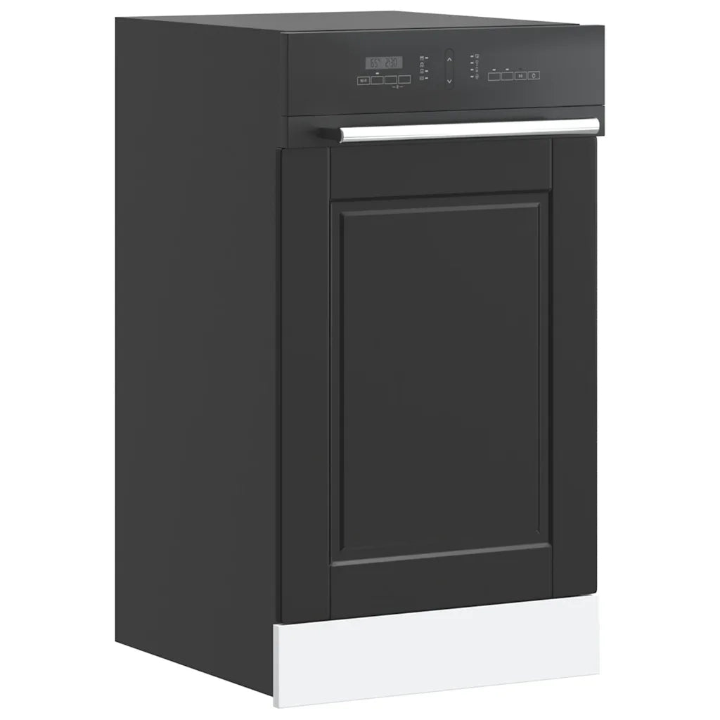 Pannello Lavastoviglie Porto Nero 45x1,5x57 cm in Truciolato