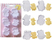 Set di stampi per biscotti 6 pezzi per bambini Stampa per biscotti e pane per bambini Decorazione per torte per bambini Festa per bambini DIY Cottura 

Modello: YongHang
Codice prodotto: 
Dimensioni: 
Materiali: plastica
