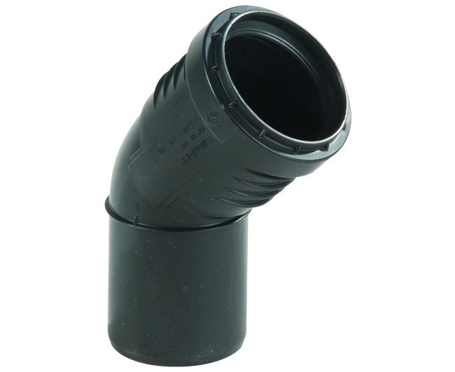 CURVA 45  ° AD INNESTO IN PP CON GUARNIZIONE SERIE SILENT  EE ¸90   GEBERIT