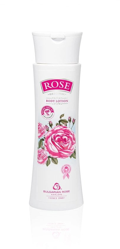 Crema corpo 200 ml - Olio di rose bulgare - Acqua di rosa naturale - D-Panthenol - Vitamina A/E - Profumo sensuale - Lotion