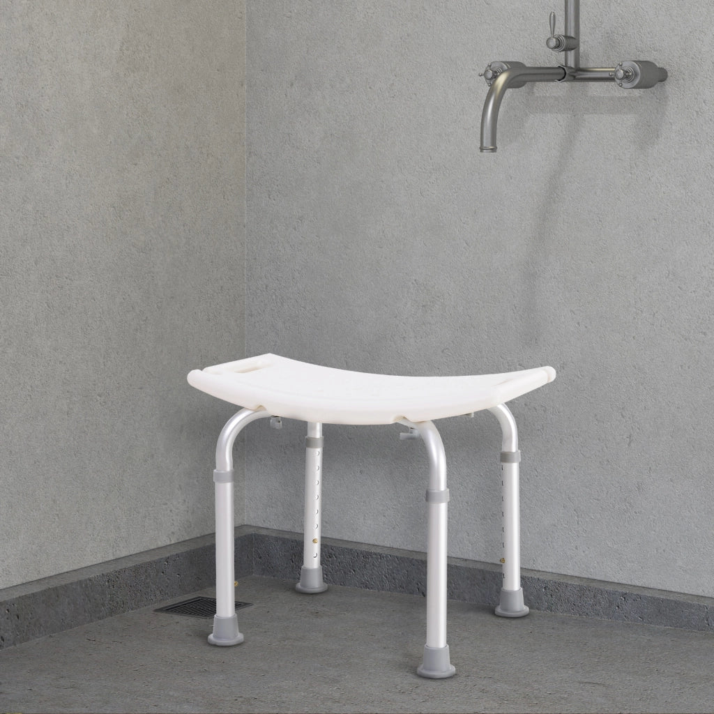 Easycomfort Sgabello Sedile Sedia per Doccia Bagno, Antiscivolo, Altezza Regolabile