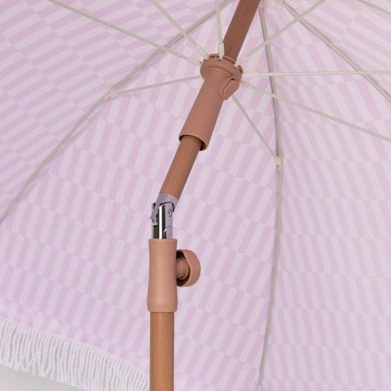 Ombrellone da spiaggia outdoor UPF 50+ 210 x 180 cm Rosa