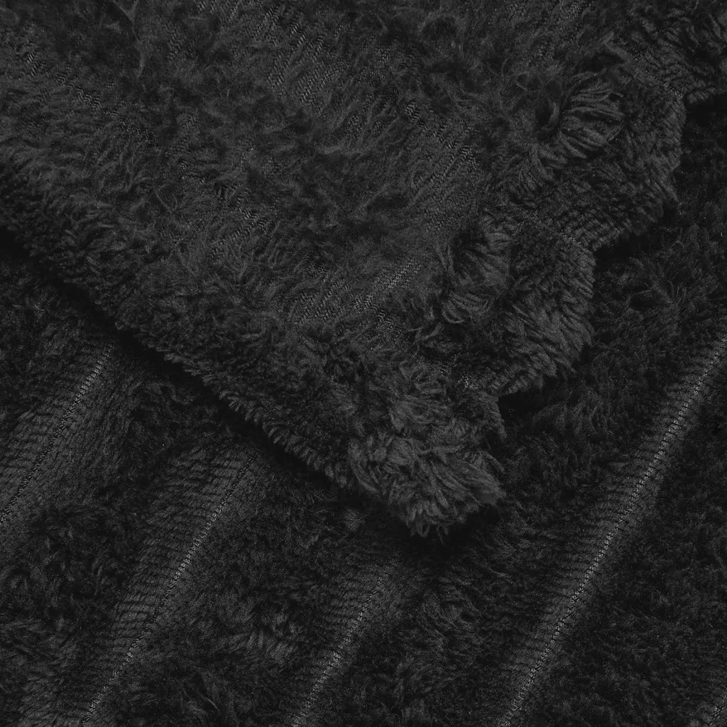 Coperta Nero 240 x 220 cm Panno 42016843