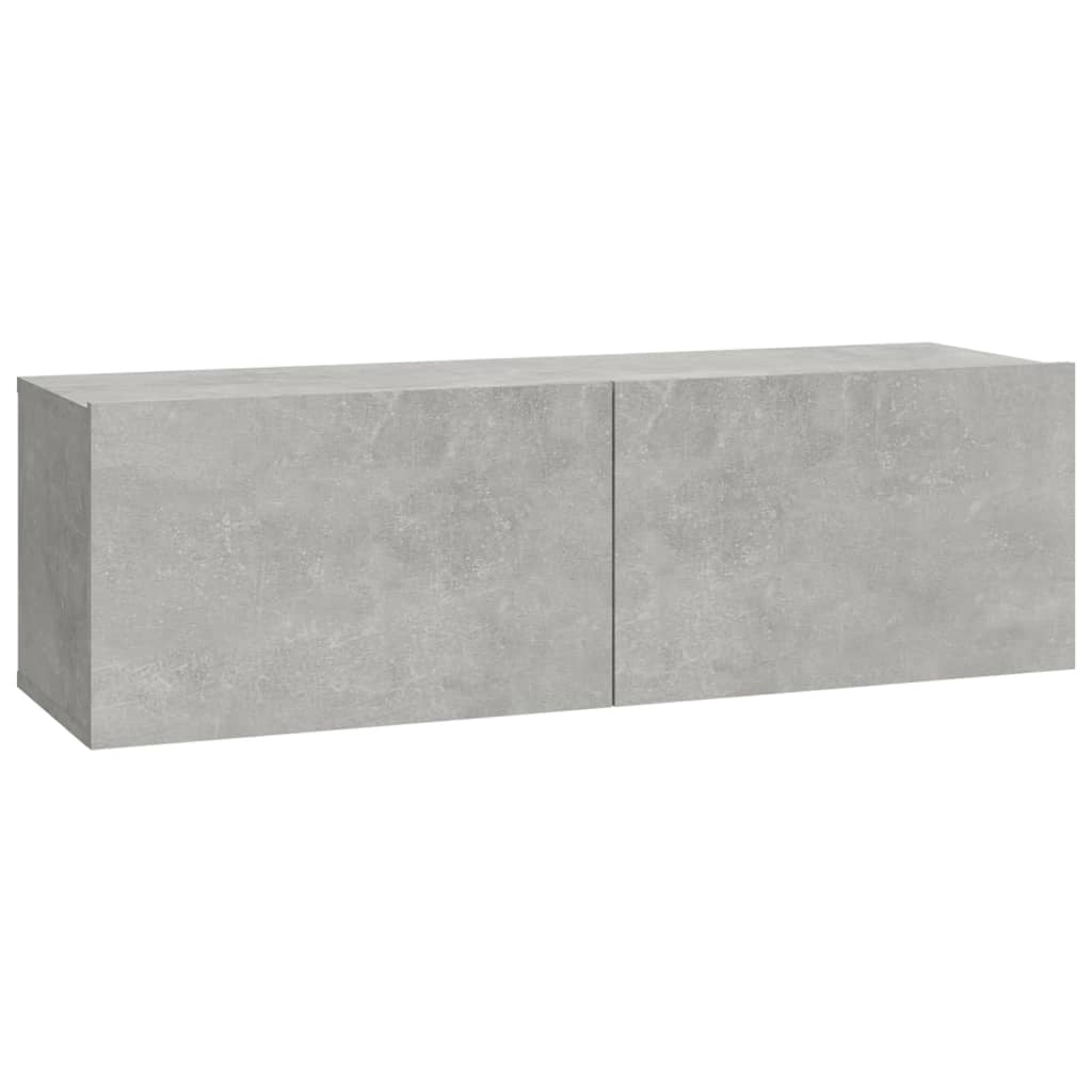 Set di mobili da 3 pezzi tra cui armadio credenza mobile TV televisore per soggiorno camera da letto salotto legno ingegnerizzato grigio 02_0024505