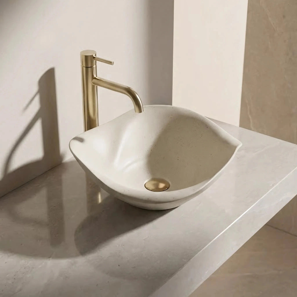 Lavabo Da Appoggio In Ceramica Rea Hm-35b Handmade Art