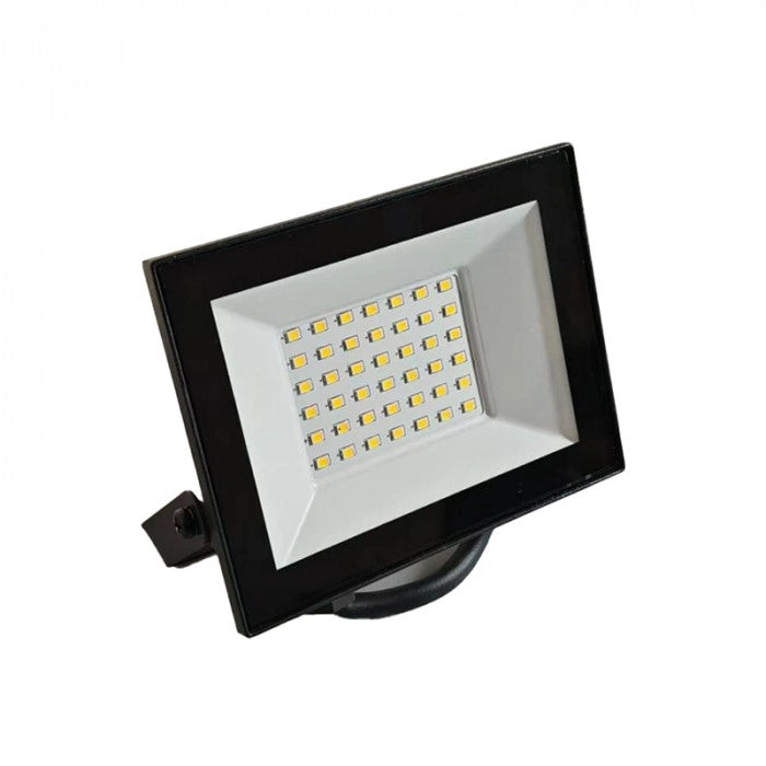 Proiettore LED 30W 2700lm 6500K nero IP65 Ecolight