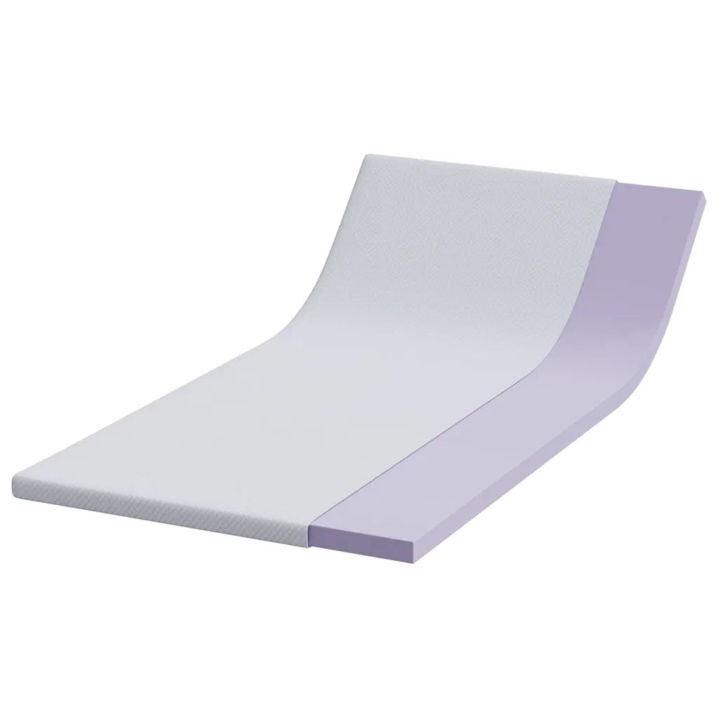 Topper per materasso Bianco 90 x 200 cm Tessuto Jacquard 4106223