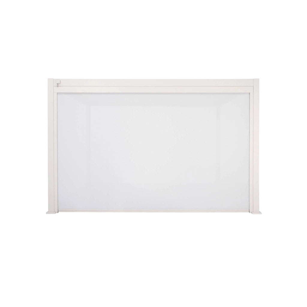 tenda laterale avvolgibile alluminio e textilene per pergola, 4m ,