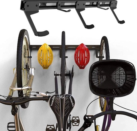 Supporto per bicicletta per montaggio a muro - alta capacità - 3 stazioni per bicicletta
