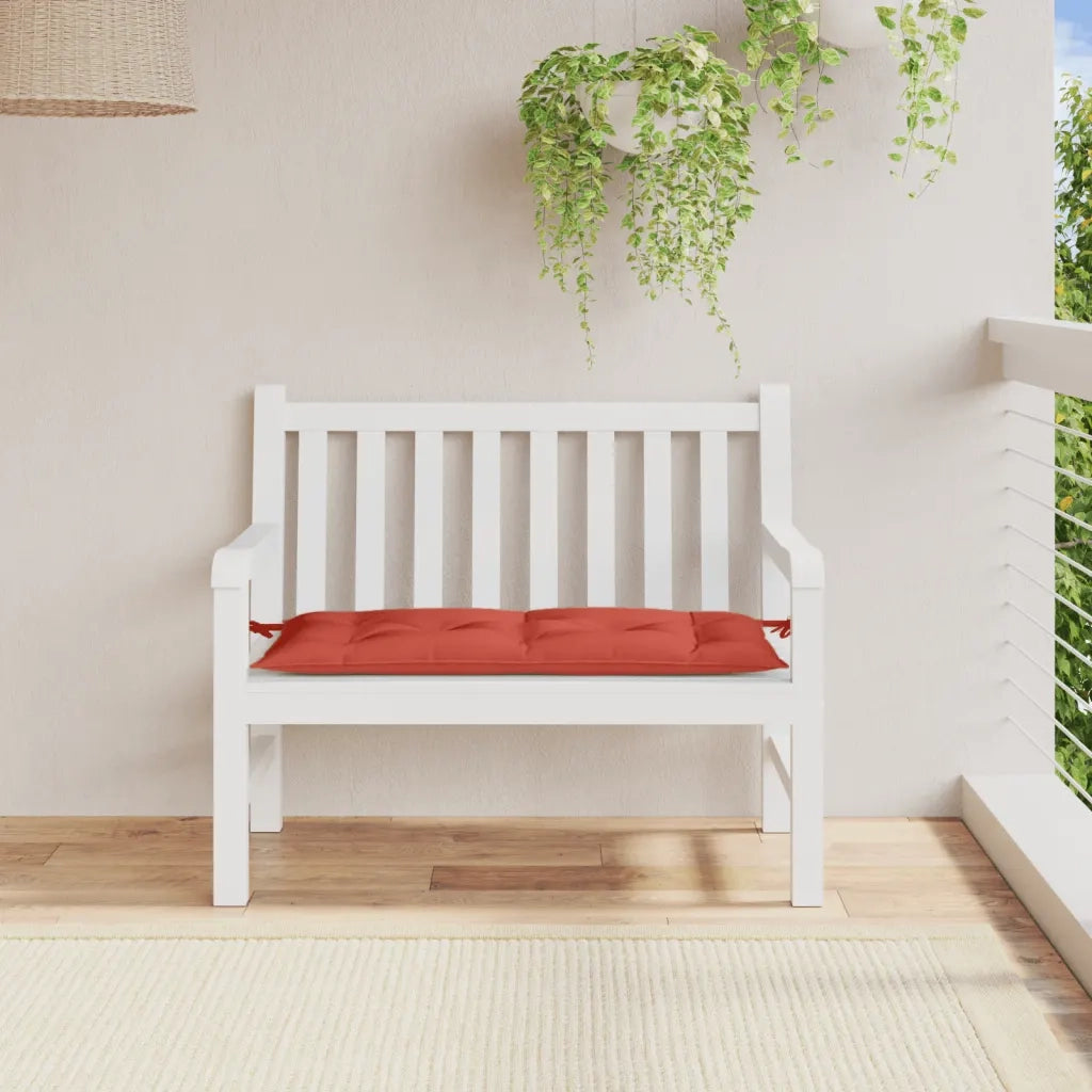 Cuscino Panca Giardino Rosso Mélange 100x50x7 cm Tessuto 4002537