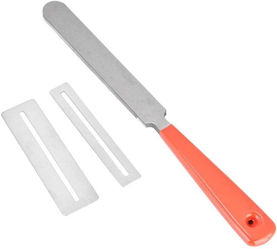 Accessori di manutenzione per chitarra - Sostegno per tasti - Accessori di manutenzione - Dimensioni 185 x 15 x 4 mm - In acciaio inossidabile